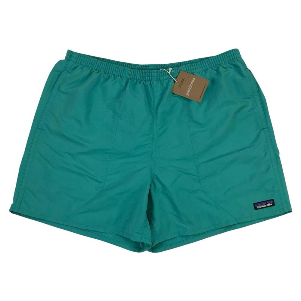 Patagonia Baggies Shorts Mens Large L Aqua 5" Inseam Lined Nylon Swim Trunks NWT
